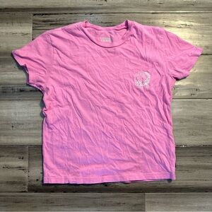 Vans Women’s Pink Crop Top Short Sleeve Shirt Graphic Tee Size Medium